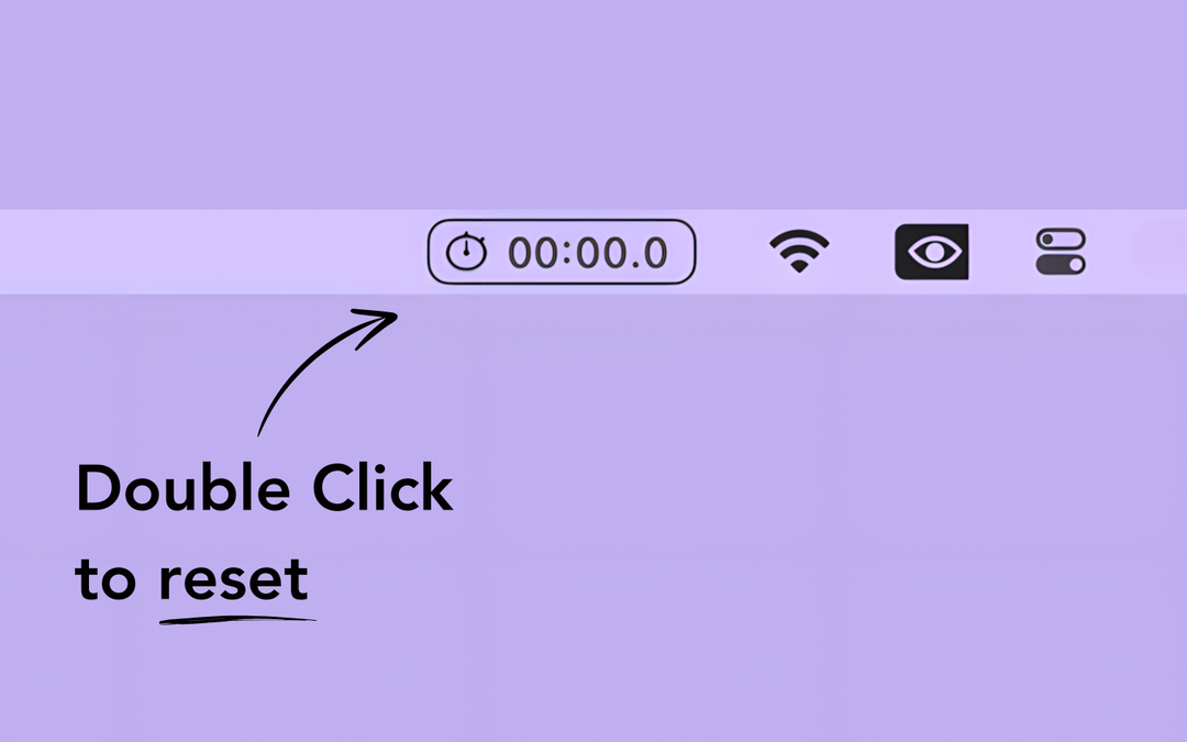 mini stopwatch how to reset