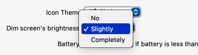 Option to dim the screen’s brightness while jiggling