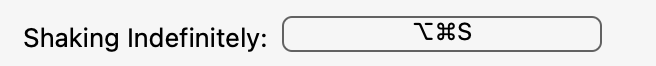 Option to define a shortcut to enable jiggling