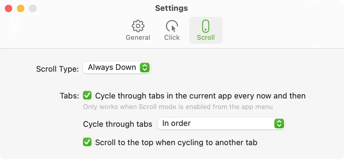 Mouse Shaker – Scroll and Tab Options
