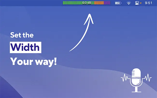 Mic Audio Level Width Preview