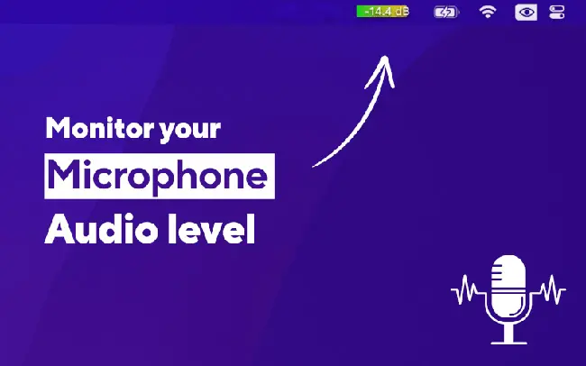 Mic Audio Level preview
