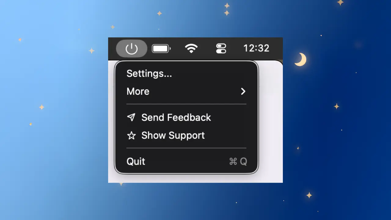Menu bar icon