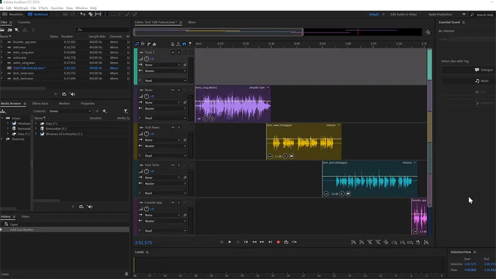 Adobe Audition screenshot