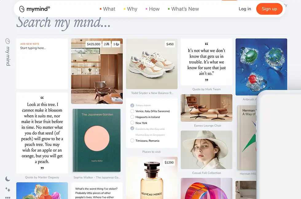 MyMind screenshot