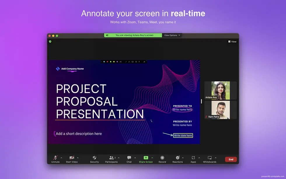Presentify screenshot