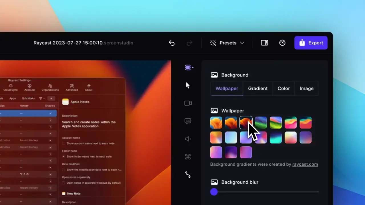 Screen Studio screenshot